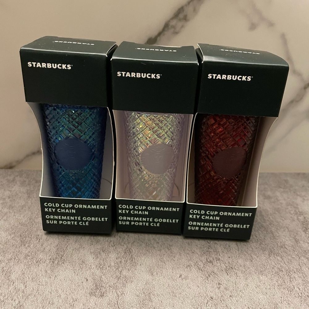 NWT Starbucks Jeweled Keychain/Ornament Bundle - Picture 4 of 5